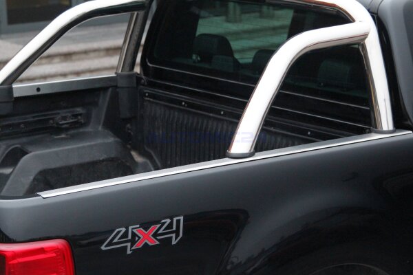 Seiten Ladekantenschutz Ford Ranger 12- Edelstahl Kofferraum Leiste H,  169,90 €